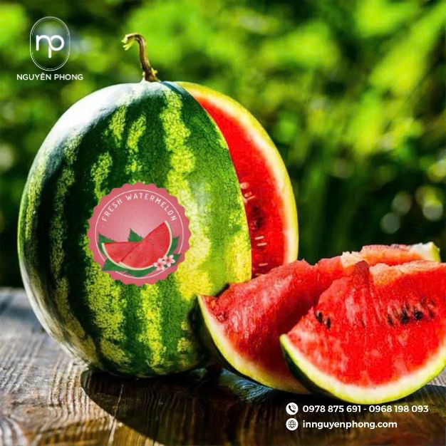in sticker dưa hấu uy tín chất lượng